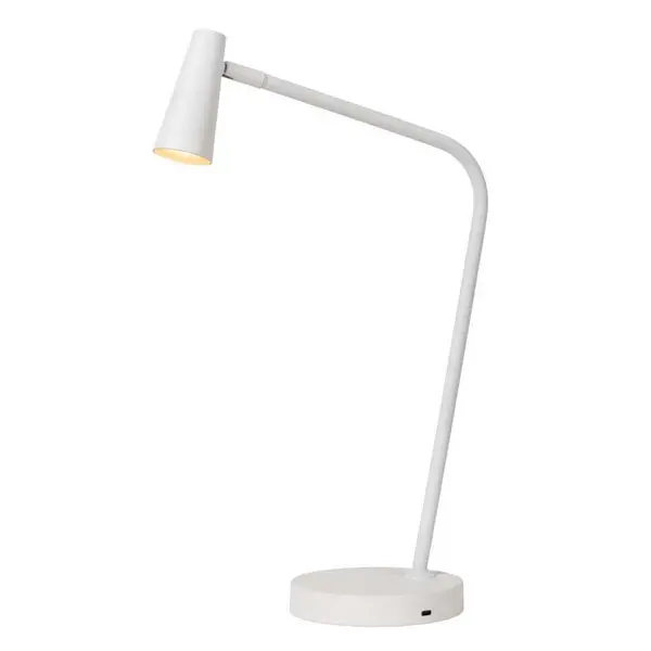 image of Lucide Lucide Stirling LED Touch Table Lamp - White