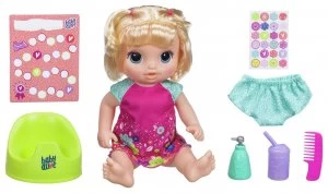 image of Baby Alive Potty Dance Baby: Talking Baby Doll (Blonde Hair)