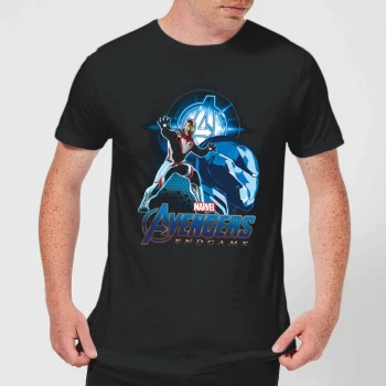 Image of Avengers: Endgame Iron Man Suit Mens T-Shirt - Black - 3XL - Black