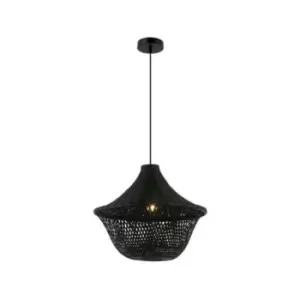 Image of Larissa Varosha Bamboo Wire Ceiling Pendant Light E27 Black
