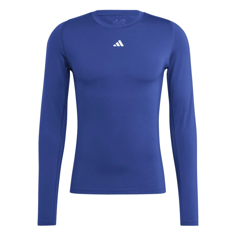 Image of adidas Techfit AEROREADY Long Sleeve Long-Sleeve Top - Blue Blue XS
