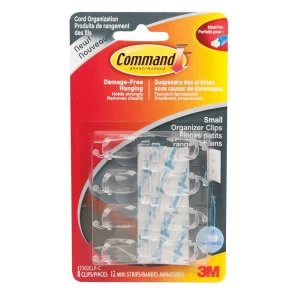 image of 3M Command Small Cord Organiser Clips - 8 Pack