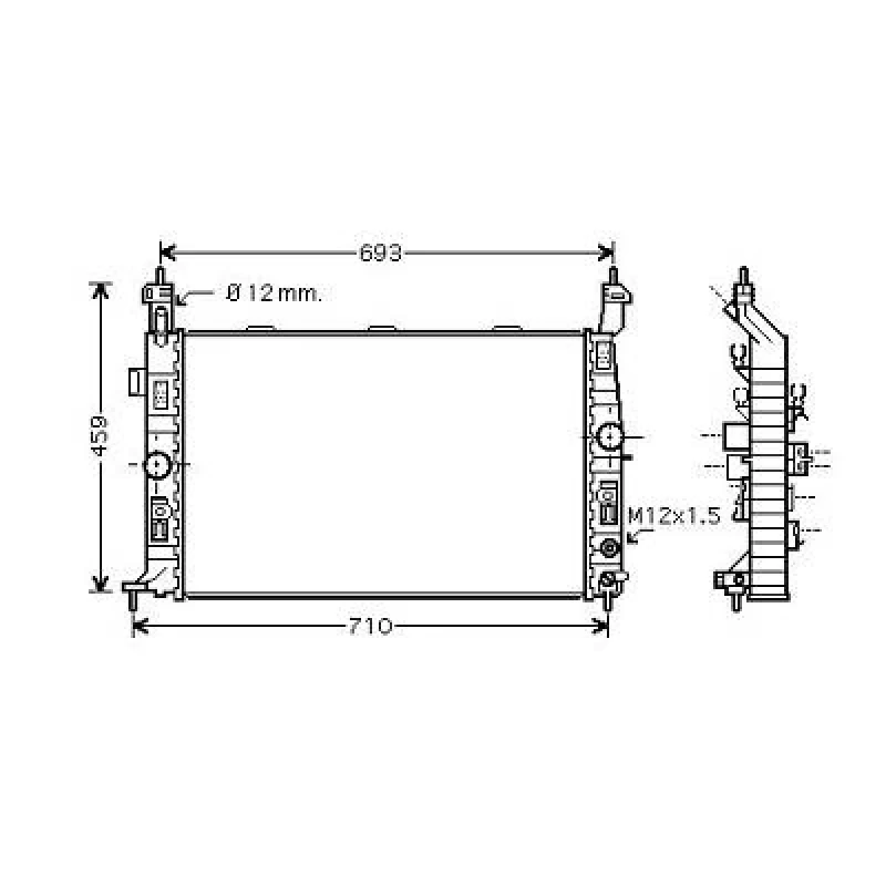 Image of Engine radiator DIEDERICHS DCM2674