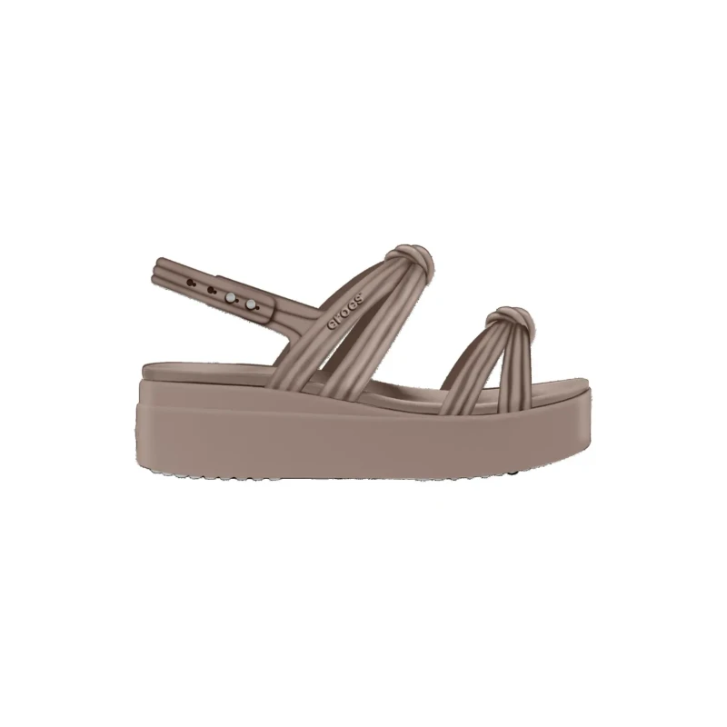 Image of Crocs Womens wedge sandals Crocs Brooklyn Low Wedge Marron Female 36/37