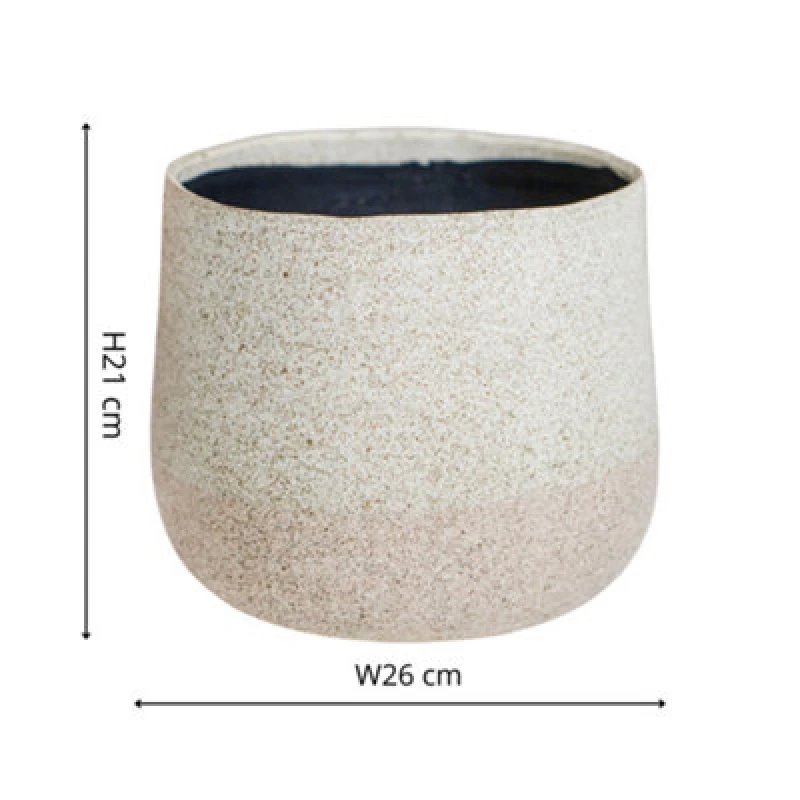 Image of Ivyline Celeste Cream Planter H21Cm D26Cm, Cream CCP26