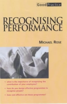 Image of Recognising Performance by Michael Rose Book