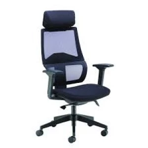 Arista Cadence High Back Executive Mesh Chair Black KF71481