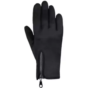 image of Hy Stalactite Zipped Riding Gloves (L) (Black) - Black