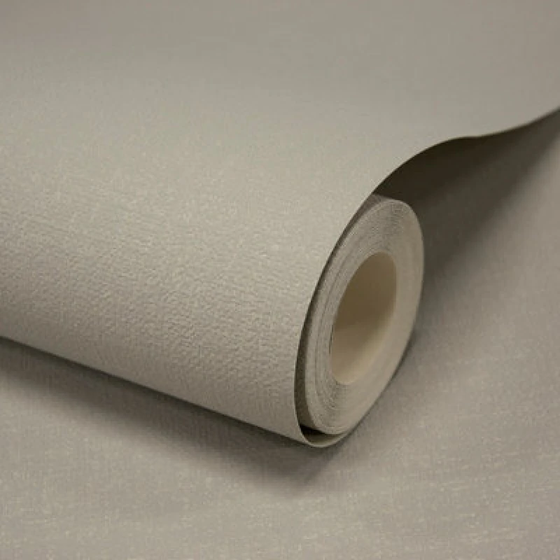 Image of Grandeco Flora Textured Blown Vinyl Wallpaper, Taupe