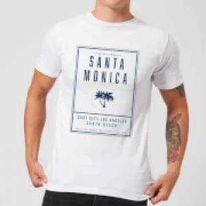 Image of Native Shore Mens Santa Monica Surf City T-Shirt - White - 5XL