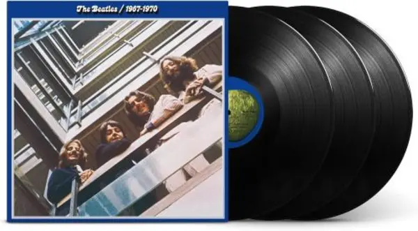 image of The Beatles The Blue Album 1967-1970 (2023 Edition) - Black Vinyl - Sealed 2023 UK 3-LP vinyl set 5592080