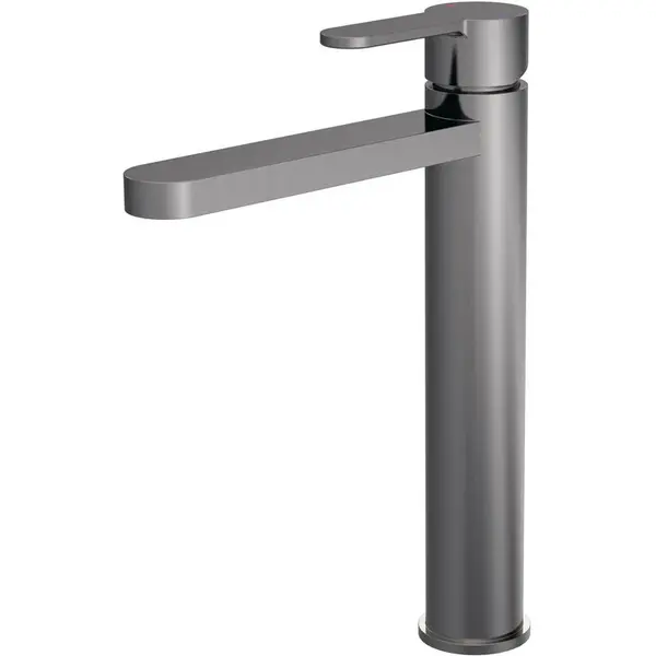 image of Nuie Arvan High-rise Mono Basin Mixer (no Waste) - Brushed Gun Metal