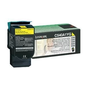 image of Lexmark C540A1YG Yellow Laser Toner Ink Cartridge