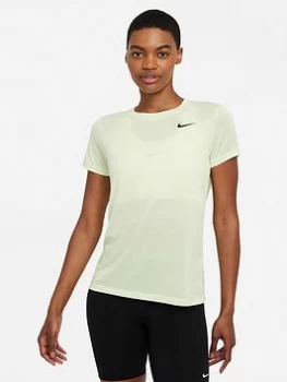 image of Nike Training Dry T-Shirt - Lime , Lime, Size L, Women