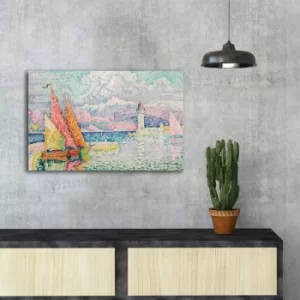 Image of FAMOUSART-032 Multicolor Decorative Canvas Painting