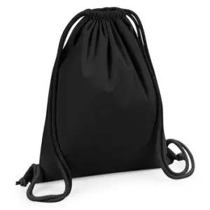 Image of Westford Mill Organic Premium Cotton Gym Sack (One Size) (Black)