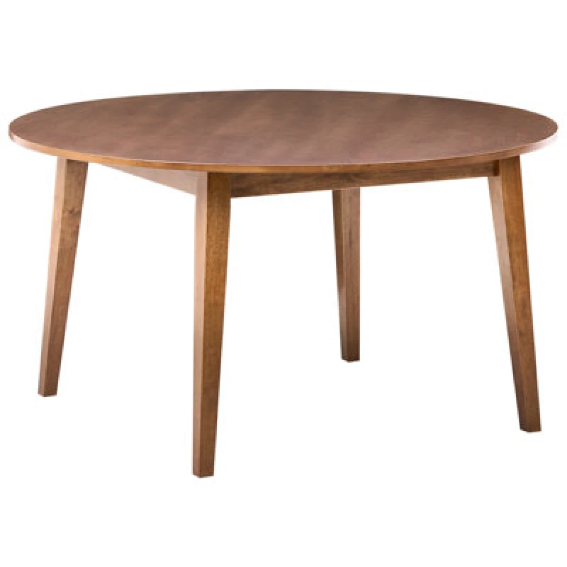 Image of Beliani Dining Table Huntley Dark Oak 140 Cm 140 Cm