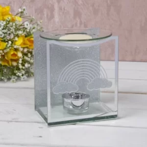 Image of Mirror Glass Rainbow Wax/oil Warmer by Lesser & Pavey