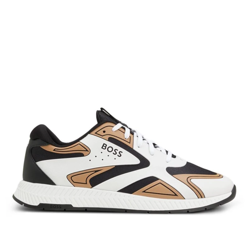 Image of Boss Titanium Running Trainers Beige male UK 5