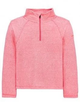 image of Trespass Meadows Zip Fleece - Pink, Size 3-4 Years