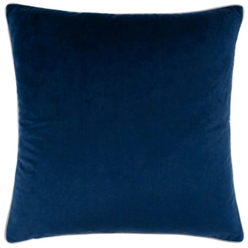 Image of Furn Furn Meridian Velvet Cushion in Dark Navy Size: 45cm x 45cm Dark Navy 45cm x 45cm Unisex 5025532353665