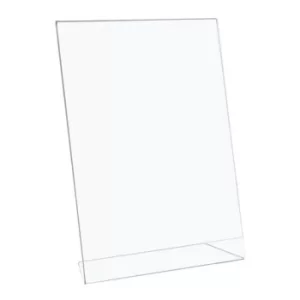 image of 5 Star Office Sign Holder Portrait Slanted A4 Clear