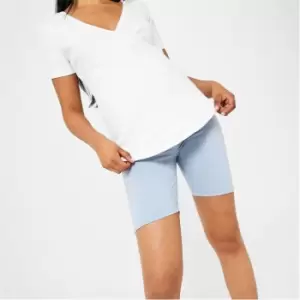 image of Missguided Maternity Cycling Shorts - Blue