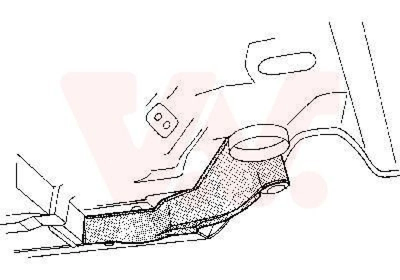 Image of VAN WEZEL Chassis leg VAN WEZEL 3010327