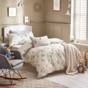 Image of Classic Peter Rabbit 100% Cotton Duvet Cover Set Natural