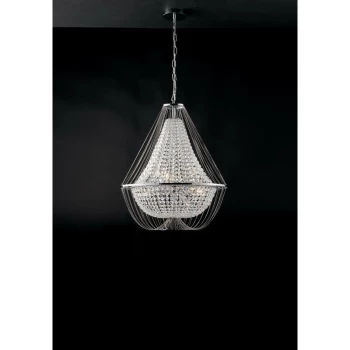 Image of Fan Europe Lighting - Fan Europe Vienna - Crystal K9 Chandelier, 60cm Diameter, Chrome, E14