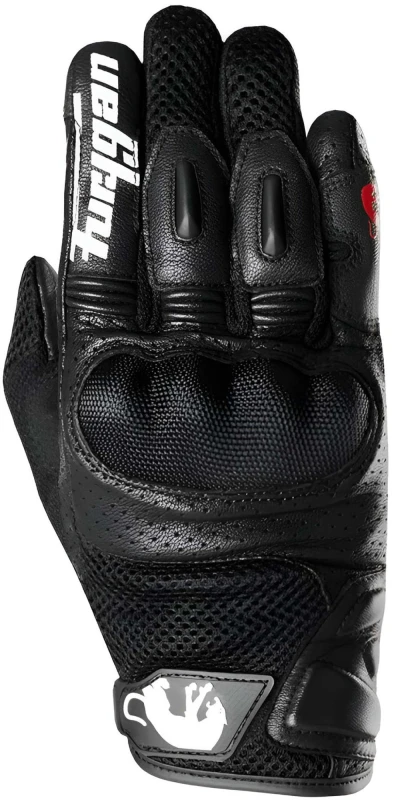 Image of Furygan TD12 EVO perfor ated Motorcycle Gloves, black-white, Size XL for Men