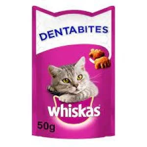 Whiskas Dentabites Cat Treats With Chicken 50g