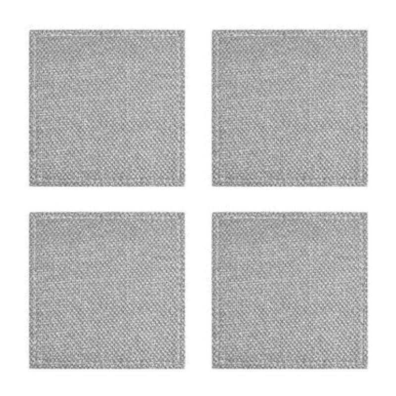 Image of Premier Housewares Set Of 4 Glitter Coasters Silver