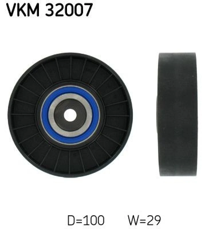 Image of SKF Deflection / guide pulley, V-ribbed belt SKF VKM 32007