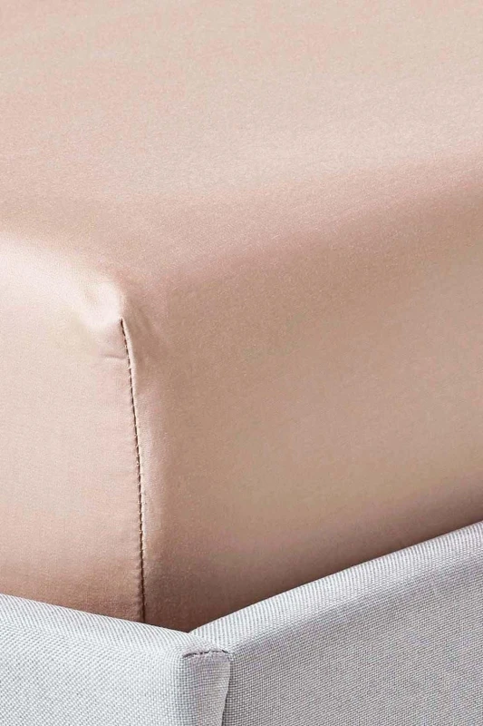 Image of Homescapes Moonlight Beige Egyptian Cotton Fitted Sheet 1000 Tc, King