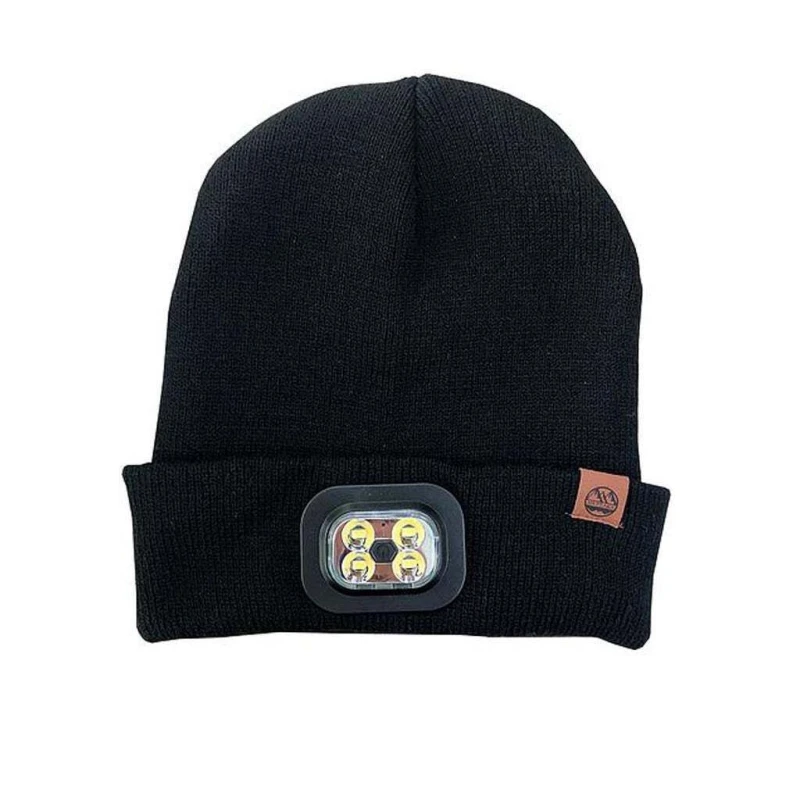 Image of Six Peaks Mens LED Beanie in Black Male One Size