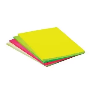 image of Q-Connect Extra Sticky Meeting Pads 101x150mm Assorted Pack of 4