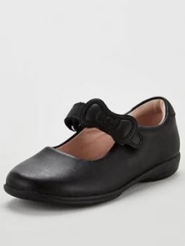 Image of Lelli Kelly Colourissima Bow Dolly School Shoes - Black Leather, Size 2.5 Older