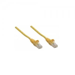 image of Intellinet Network Patch Cable Cat6A 20m Yellow Copper S/FTP LSOH / LSZH PVC RJ45 Gold Plated Contacts Snagless Booted Polybag