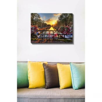 Image of Kanvas Tablo (50 x 70) - 127 Multicolor Decorative Canvas Painting