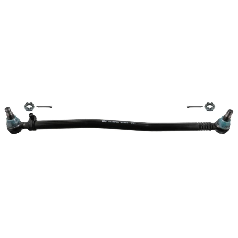 Image of FEBI BILSTEIN 35482 Centre Rod Assembly Front Axle, with castellated nut and split pins Centre Rod Assembly (285)