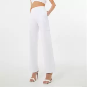 image of Jack Wills Wide Leg Cargo Pant - White