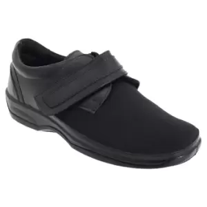 image of Mod Comfys Womens/Ladies X Wide Orthotics Stretch Comfort Shoes (4 UK) (Black)