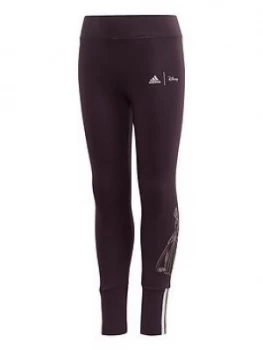Image of adidas Girls Disney Tights - Black, Purple, Size 18-24 Months, Women