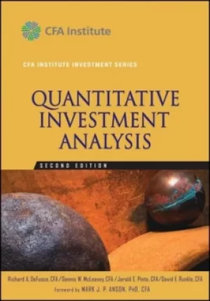 Image of Quantitative investment analysis by Richard A. DeFusco