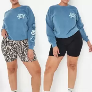 Image of Missguided Plus Size Cycling Shorts 2 Pack - Multi
