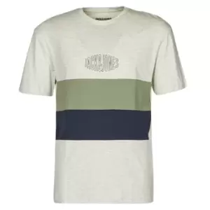 image of Jack Jones JORWILSSON mens T shirt in White - Sizes S,M,L,XL