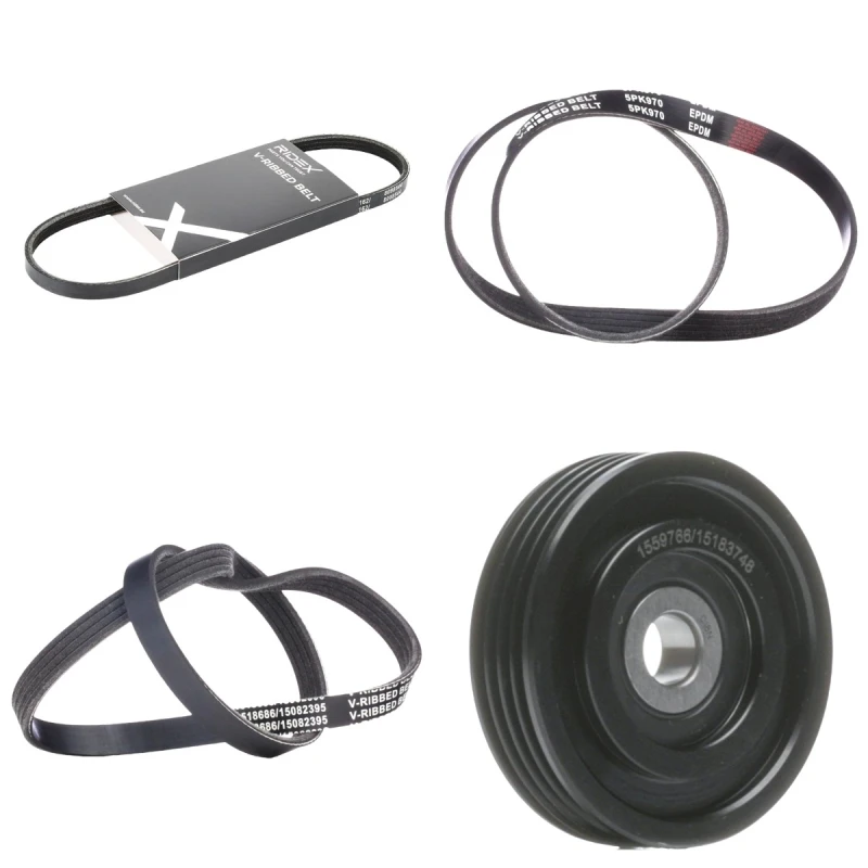 Image of RIDEX 542R0406 V-ribbed belt set V-Ribbed Belt Set (542)