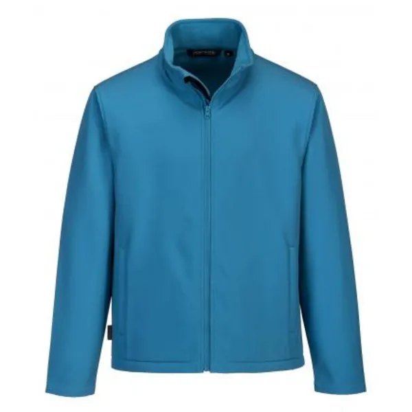 Image of Portwest Mens Print and Promo Softshell Jacket TK20AQRM Colour: Aqua