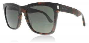 image of Yves Saint Laurent 137 Devon Sunglasses Havana Grey 002 55mm